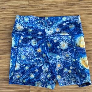 Constantly Varied Gear Starry Night Blue Swirl Athletic Shorts